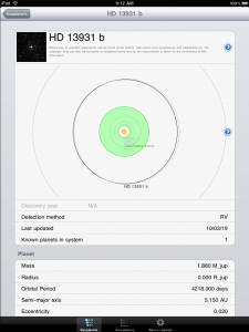 Exoplanet Application for iPhone/iPod and iPad